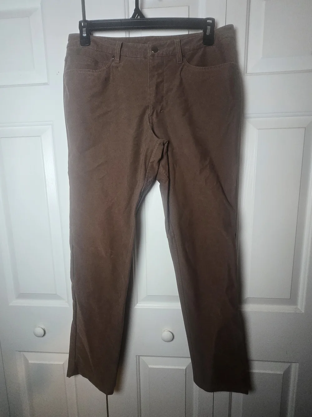 Lululemon Men’s ABC Classic Fit Pant Utilitech Brown Artifact Size 33 Inseam 32